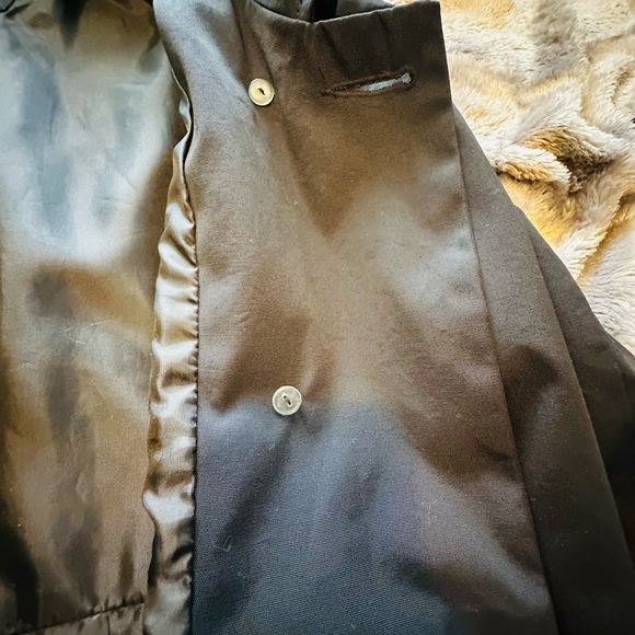 Express Women's Charcoal Double-Breasted Trench Coat - Picture 9 of 13